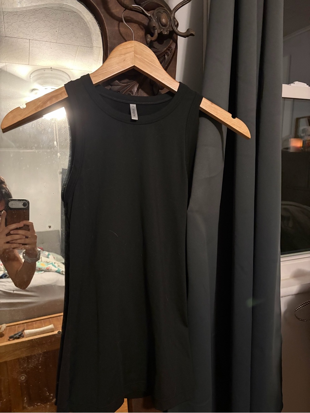 Everyday Black Crewneck Tank - Sleek Sleeveless Top